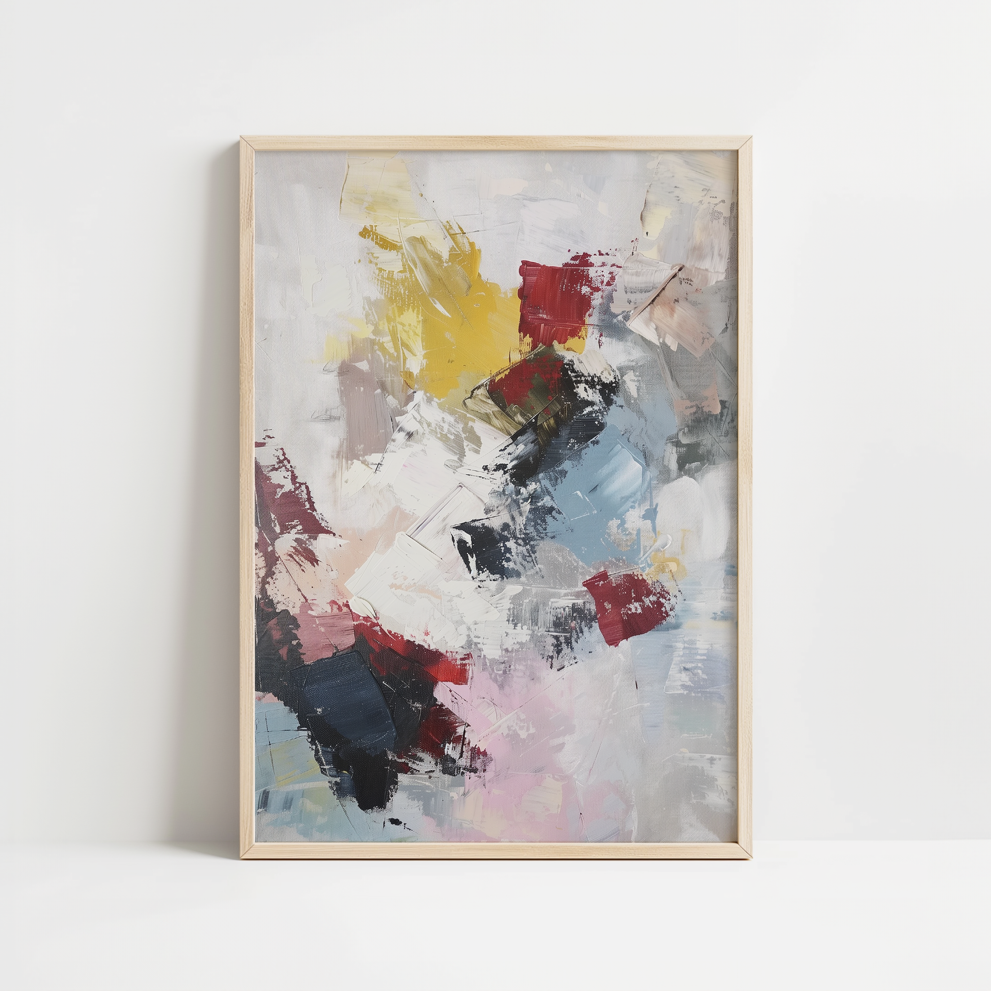 Abstract Layers of Color & Silence Print
