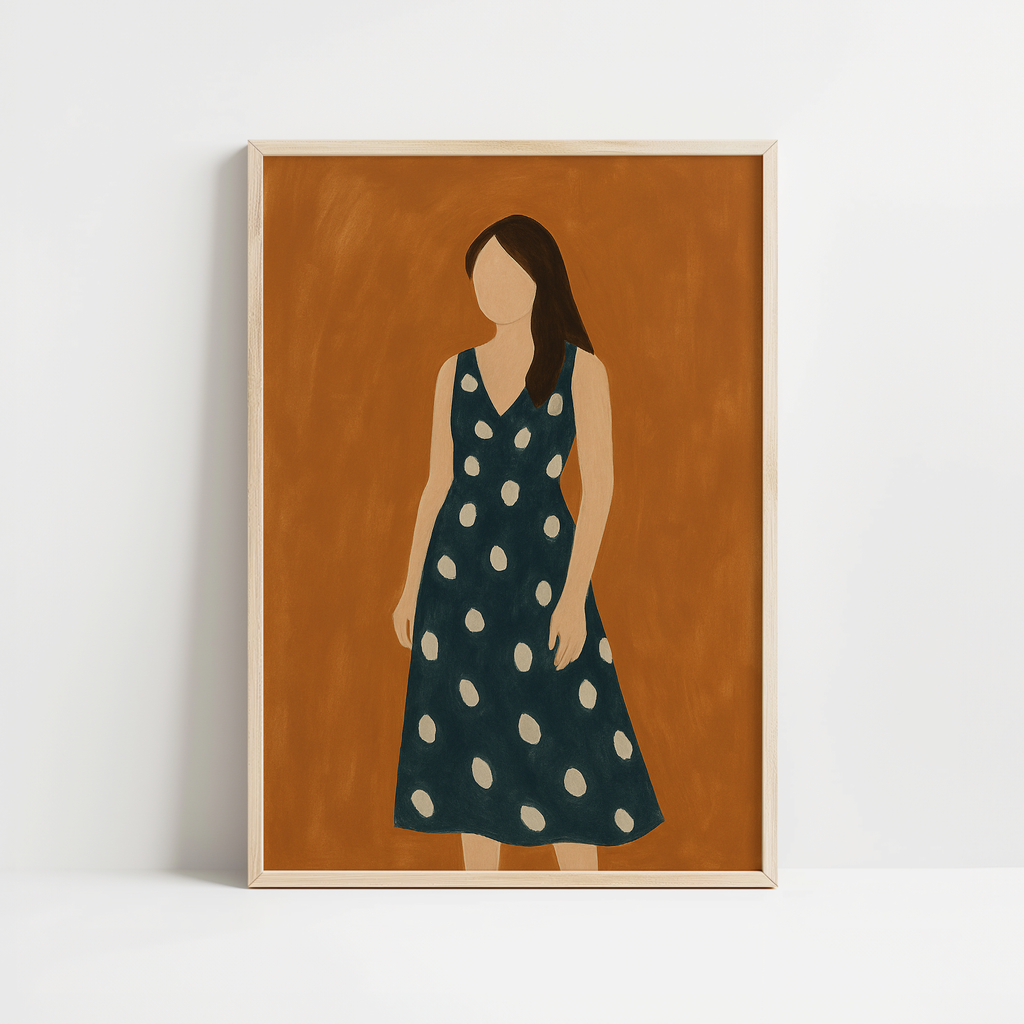 Calm Modern Abstract Woman Print