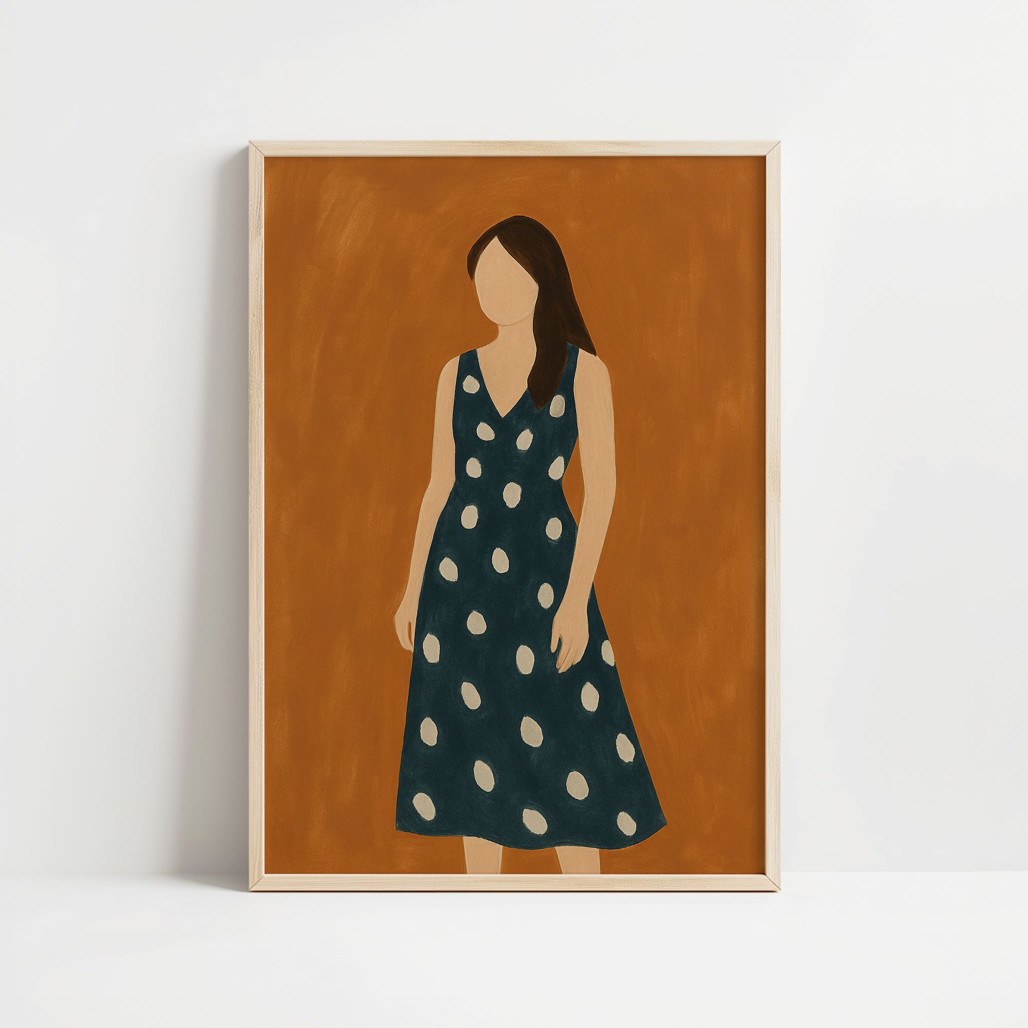 Calm Modern Abstract Woman Print