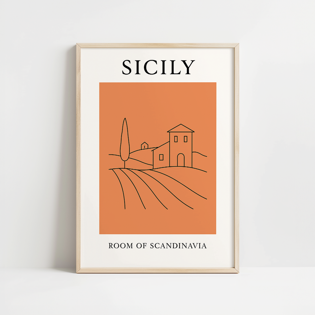 Sicily Minimalist City & Travel Print