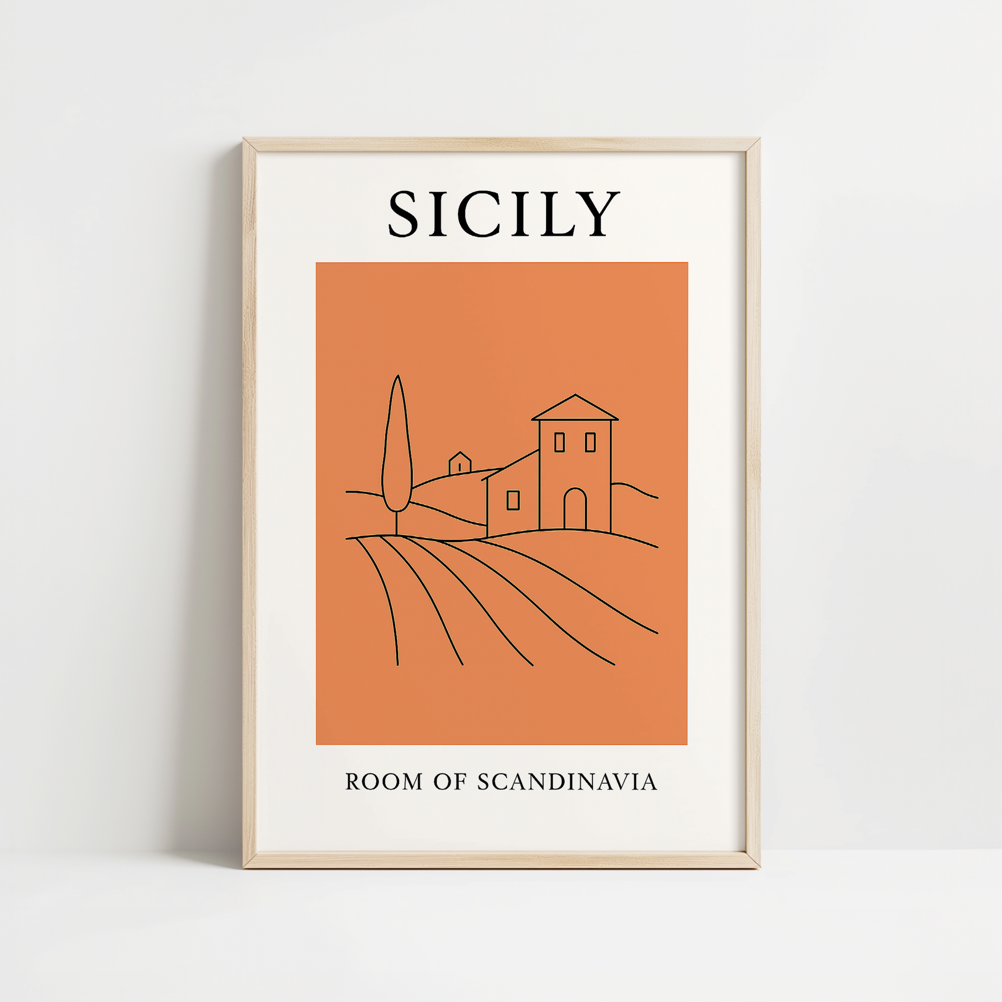 Sicily Minimalist City & Travel Print