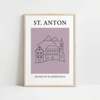 St. Anton Minimalist City & Travel Print