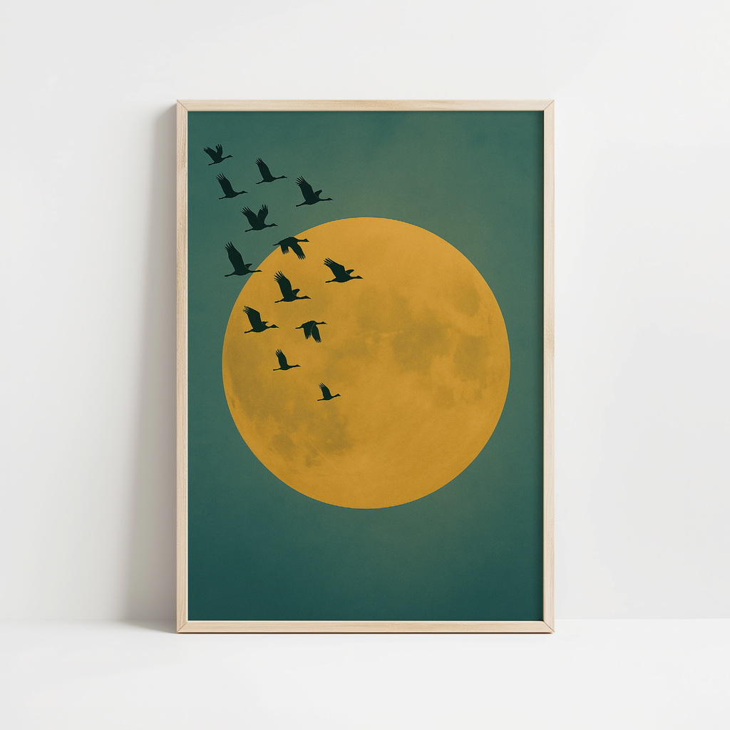 Japandi Moon Minimalist Print