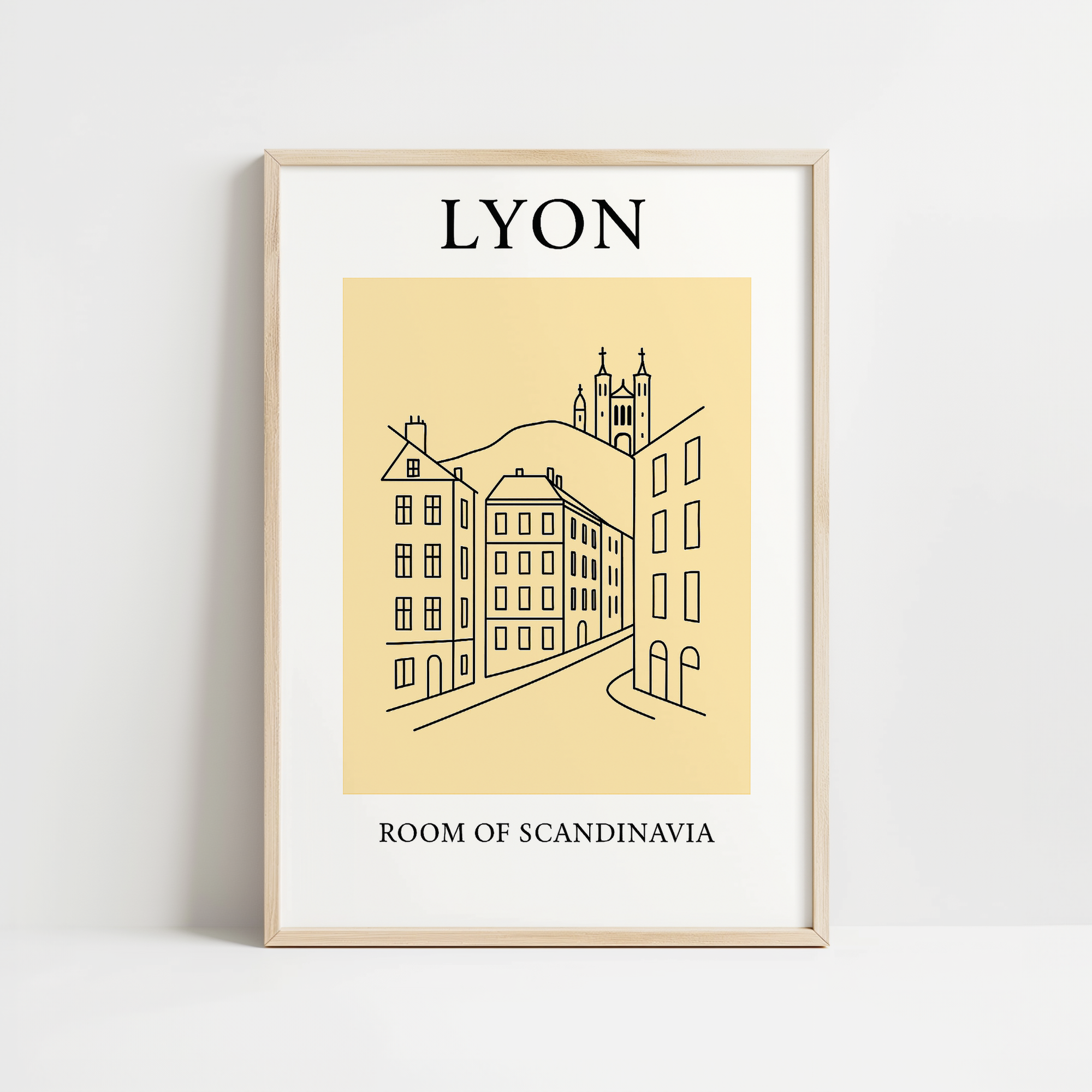 Lyon Minimalist City & Travel Print