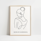 Female Silhouette Modern Print