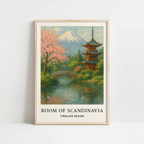 Blossoms of Tranquility Japandi Print