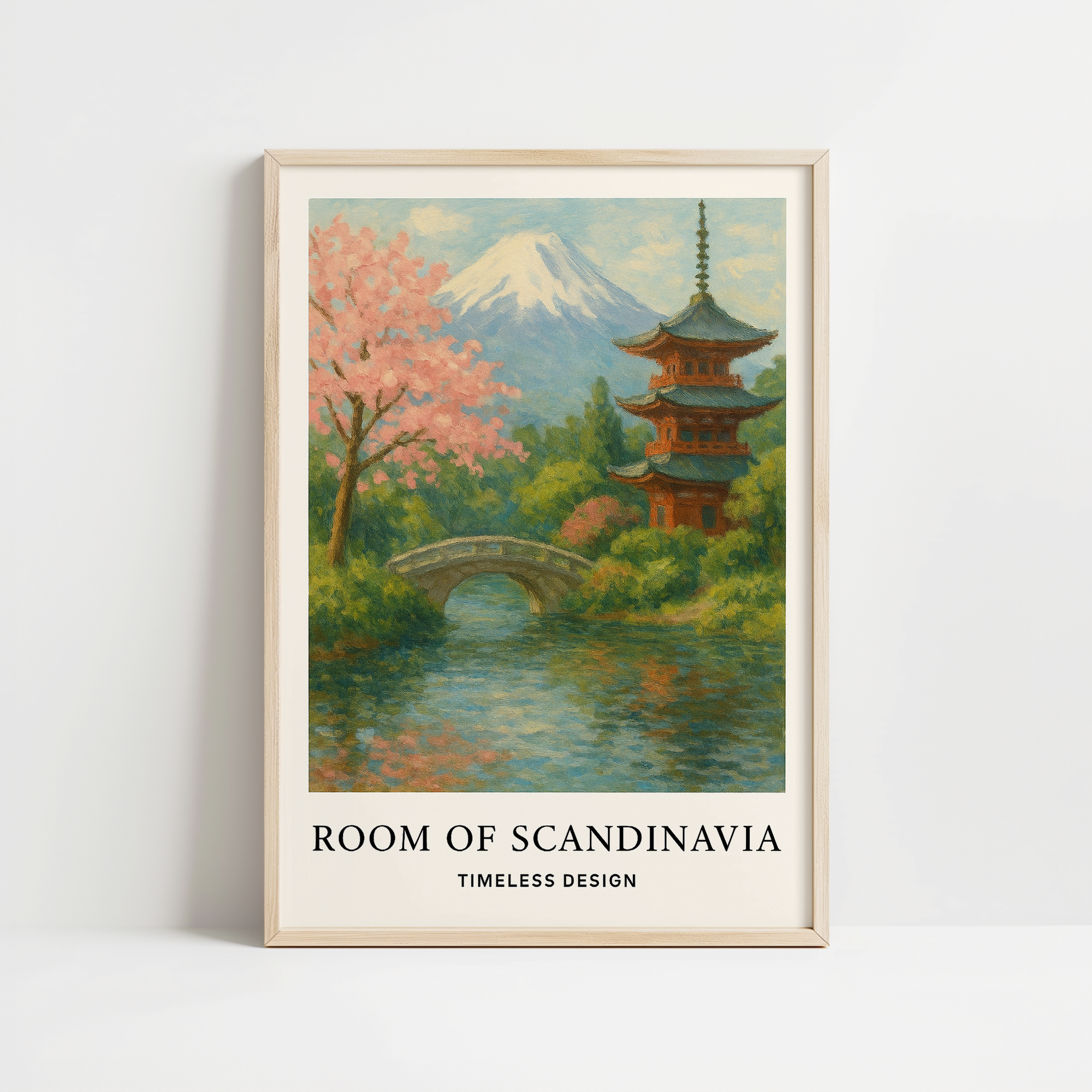 Blossoms of Tranquility Japandi Print