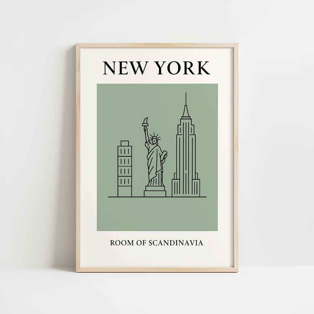 New York Minimalist City & Travel Print