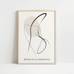 Scandinavian Line Silhouette Print