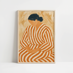 Minimalist Terracotta Woman Print