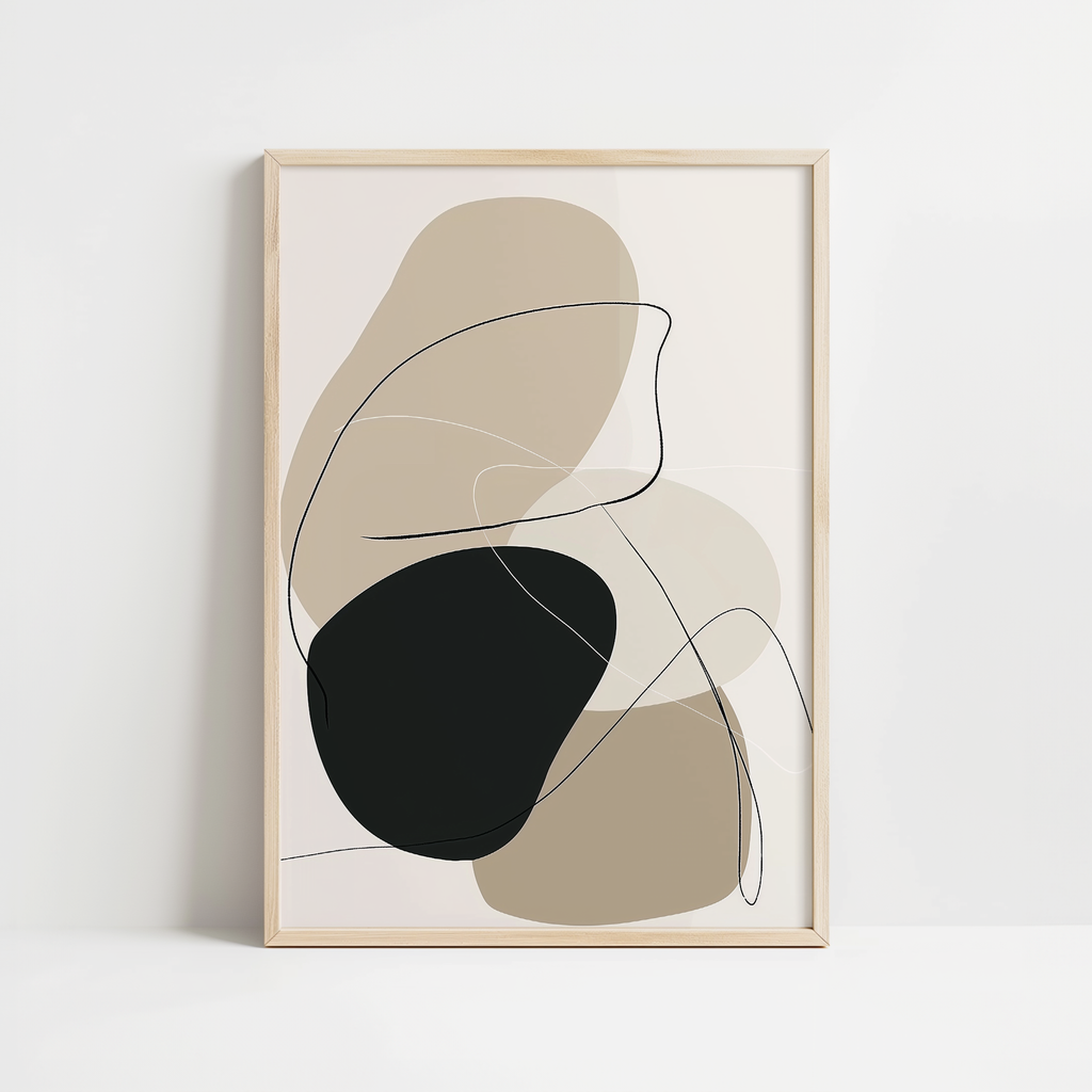 Organic Shape Composition Print
