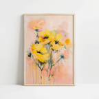Golden Bloom Harmony Print