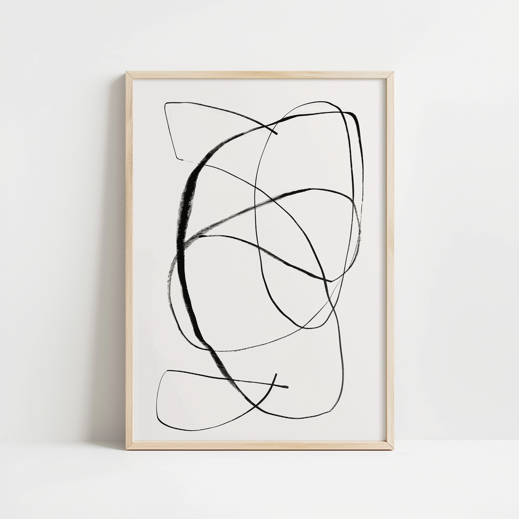 Minimalist Scandinavian Line Art Print