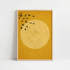 Japandi Yellow Sun Print