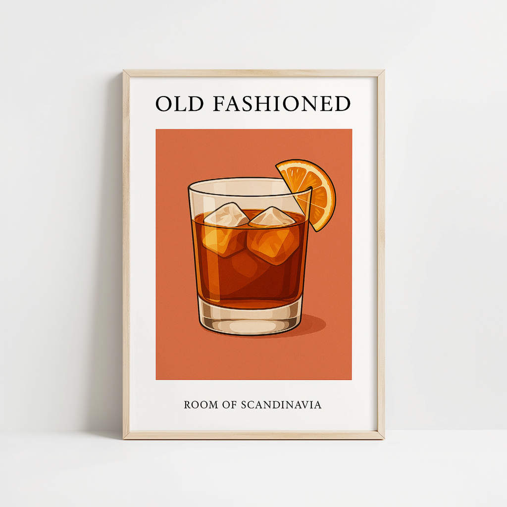 Retro Old Fashioned Print