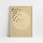 Japandi Beige Earth Tone Print