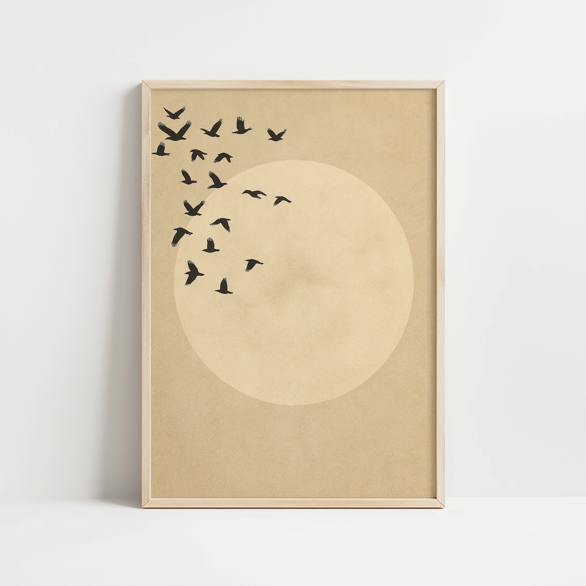 Japandi Beige Earth Tone Print