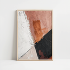 Warm Textured Brush Strokes Print