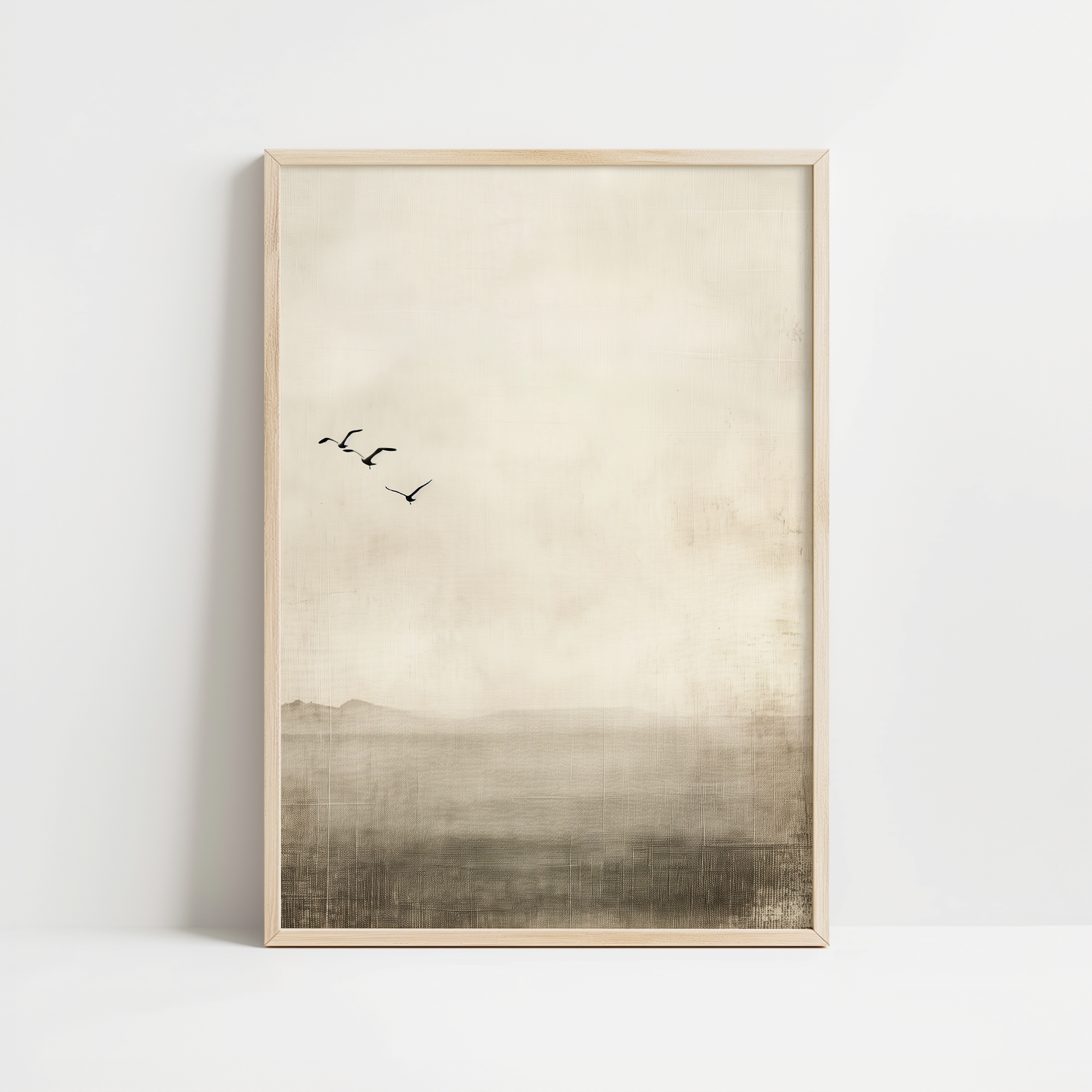 Calm Birds Japandi Print