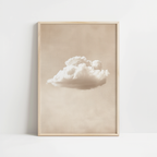 Soft Beige Sky Print