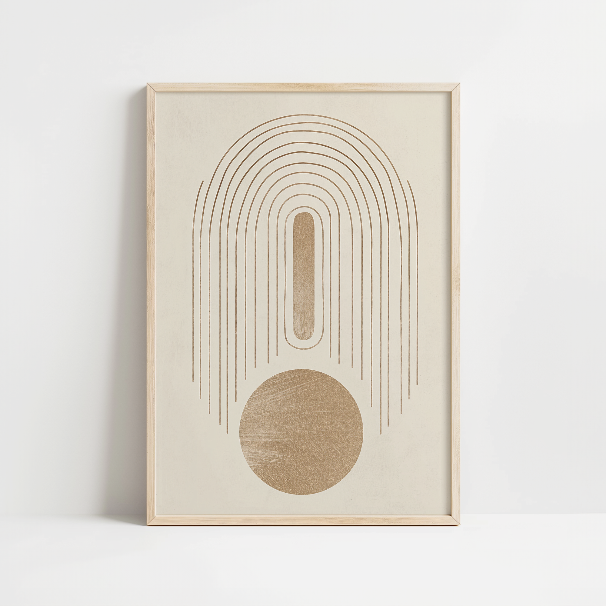 Minimalist Organic Geometry Print