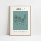 Lisbon Minimalist City & Travel Print
