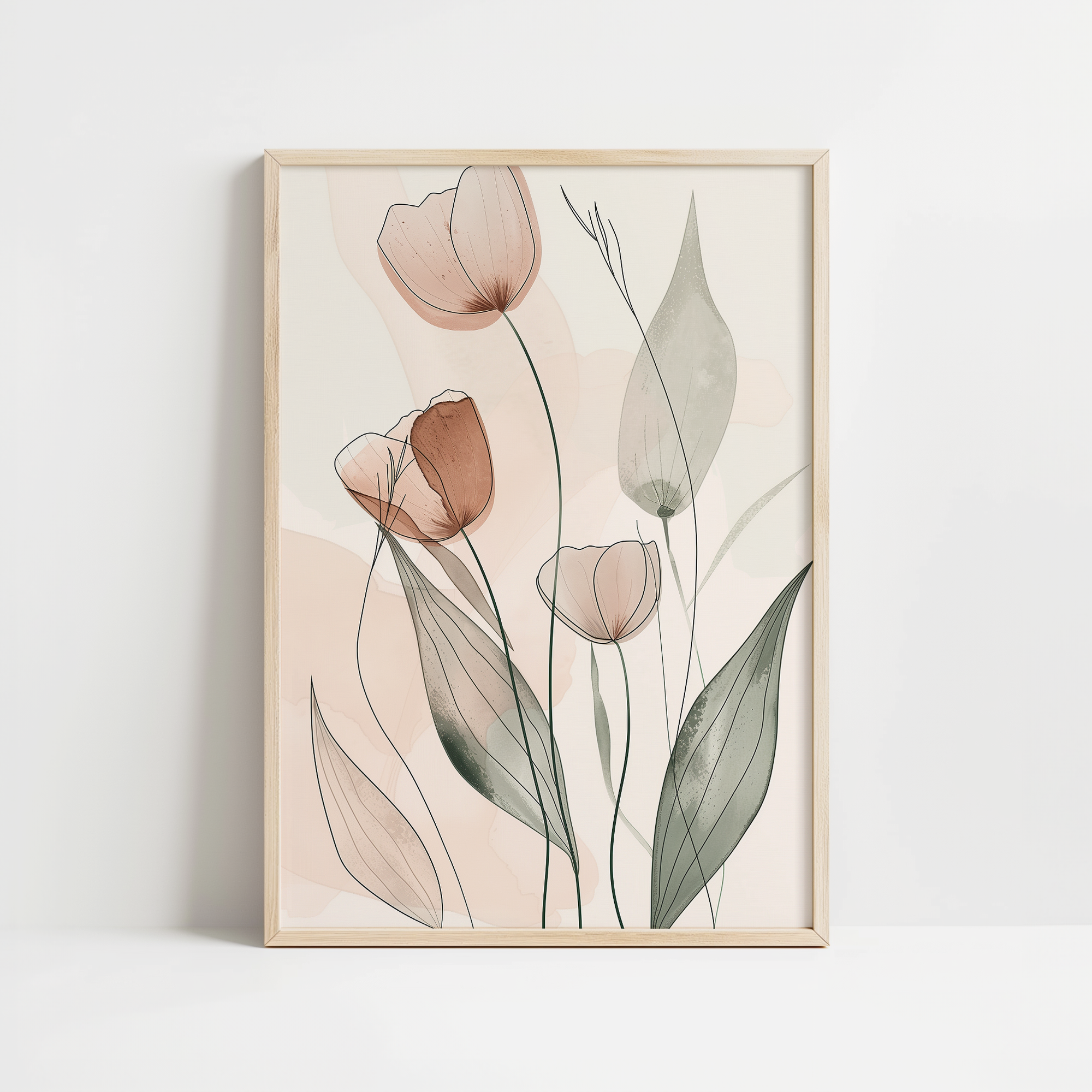 Blush Tulip Elegance Print