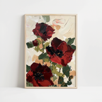 Vibrant Red Blooms Print