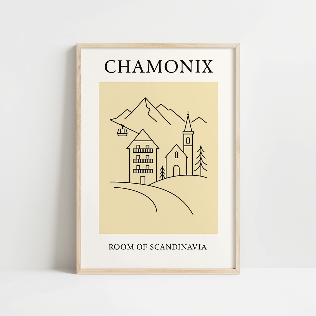 Chamonix Minimalist City & Travel Print