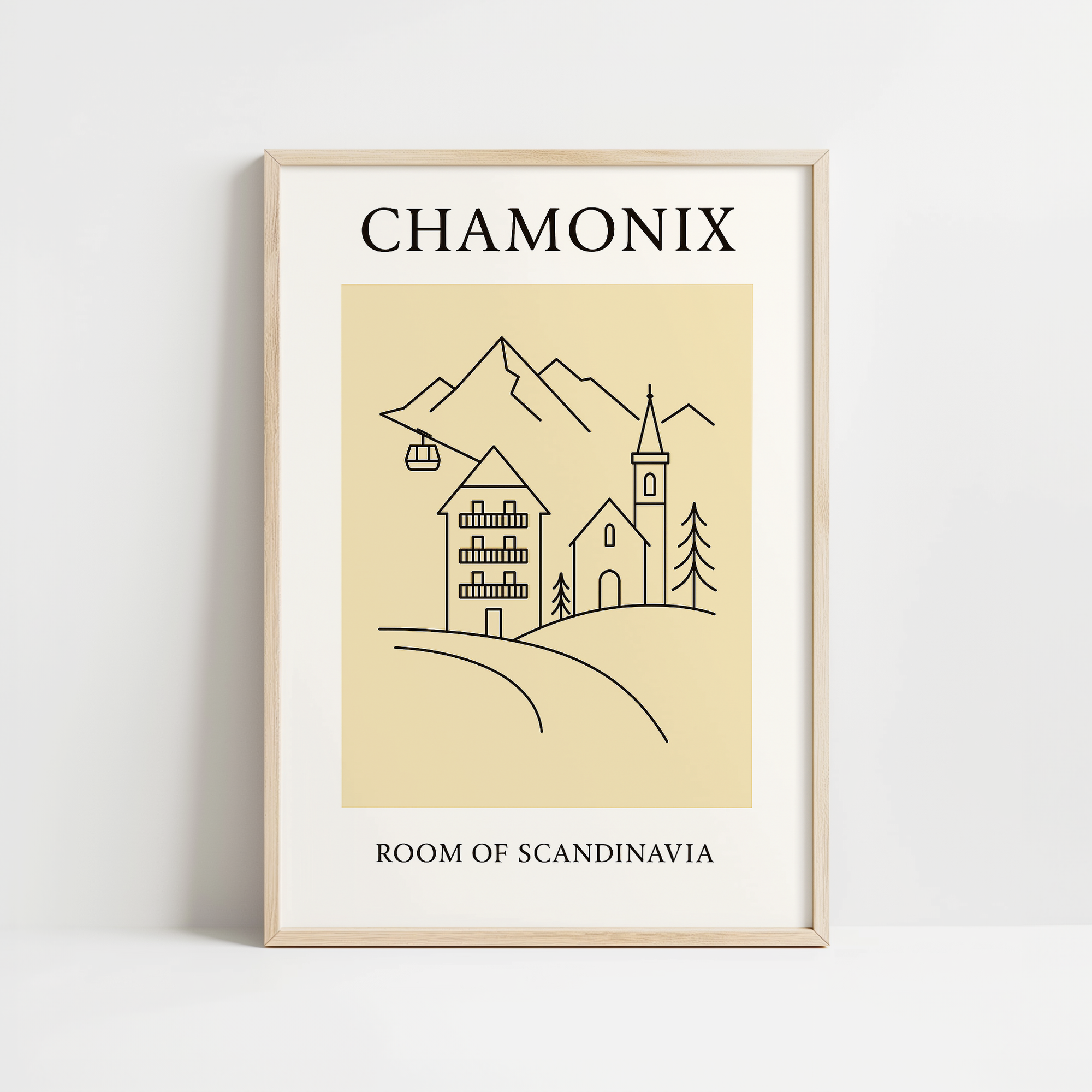Chamonix Minimalist City & Travel Print