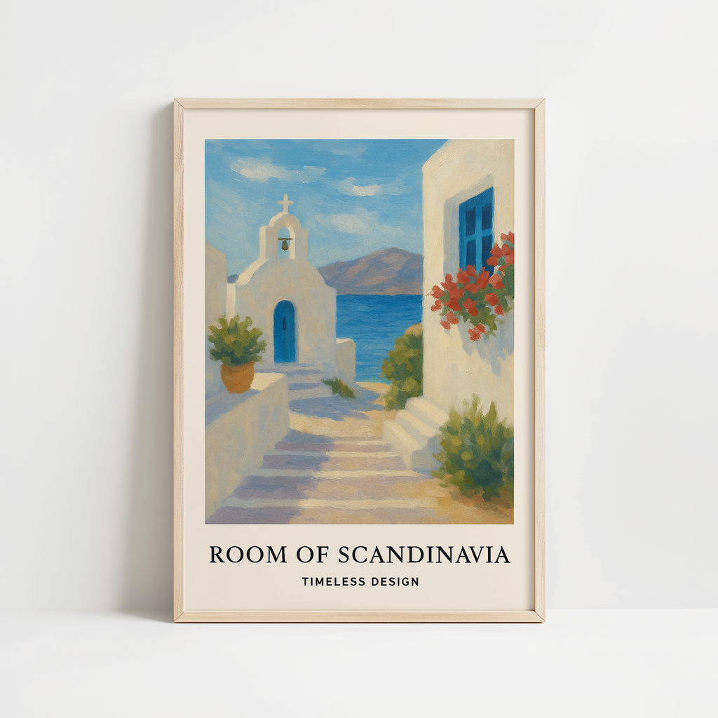 Vintage Greece Coast Print