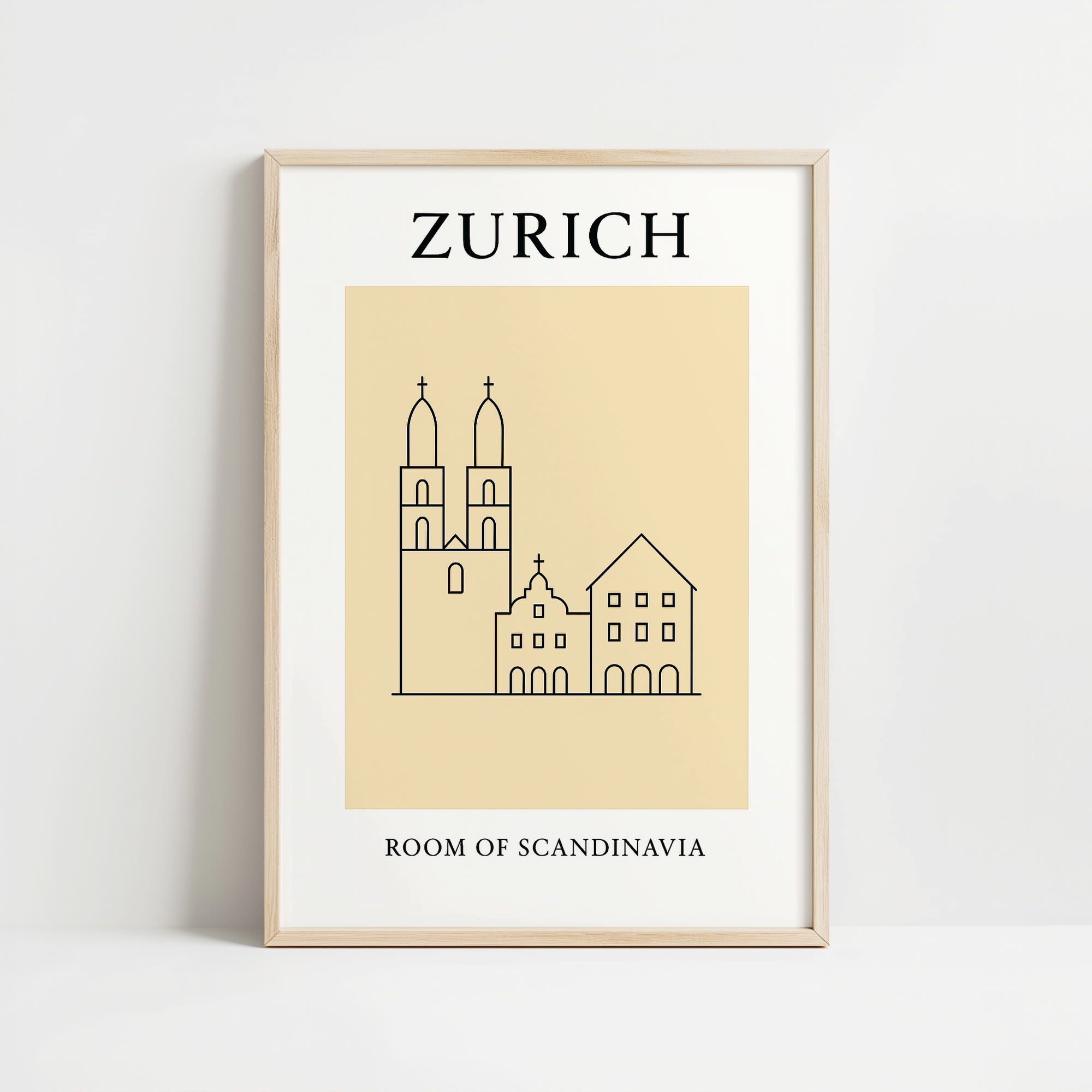Zurich Minimalist City & Travel Print
