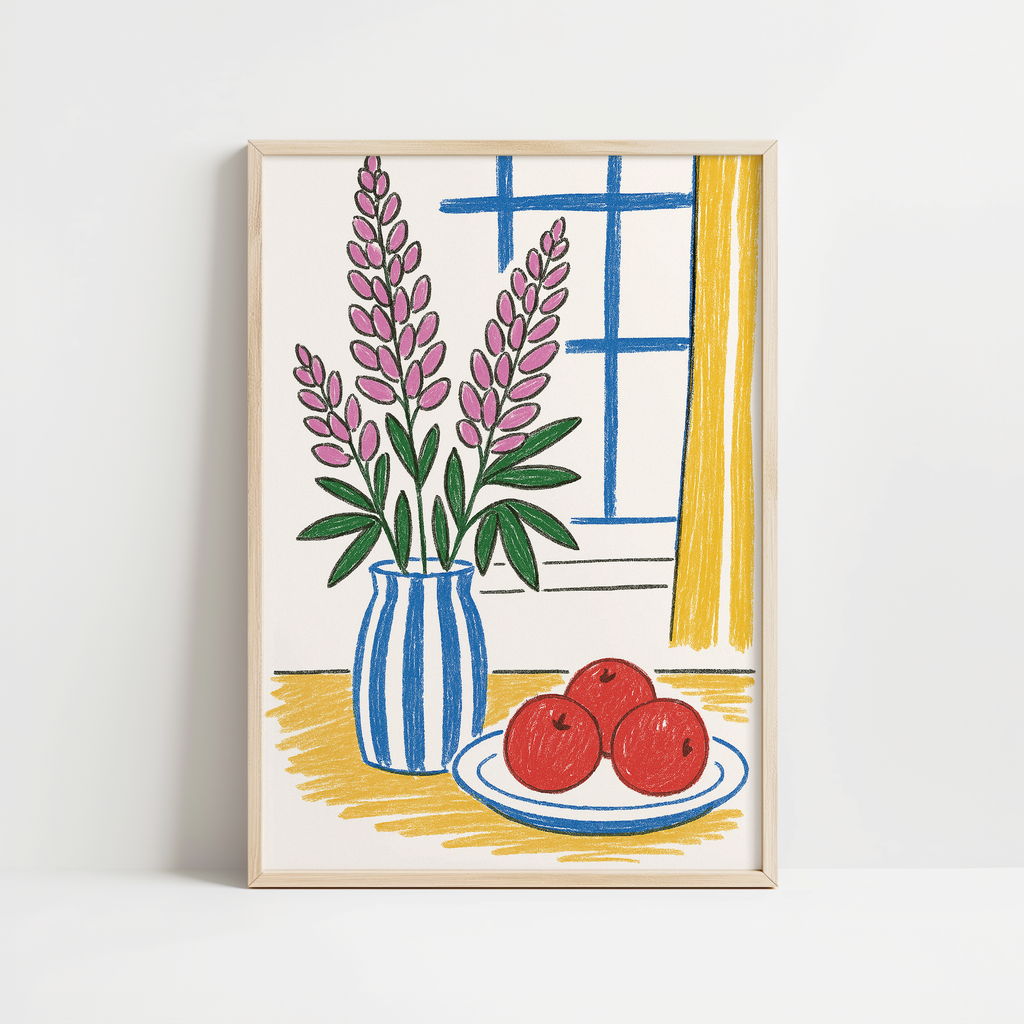 Minimalist Floral Vase Print