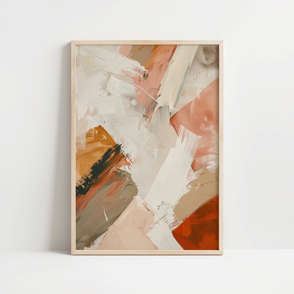 Earthy Brush Texture Print