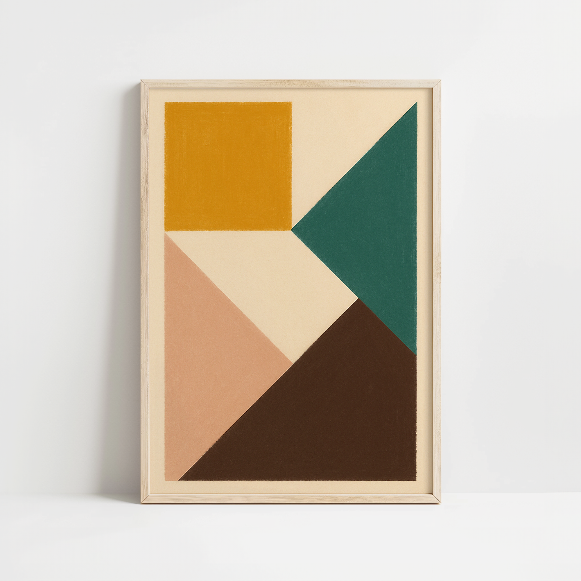 Geometric Balance Shapes Print