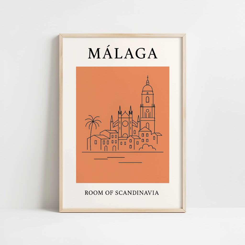 Malaga Minimalist City & Travel Print