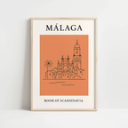 Malaga Minimalist City & Travel Print
