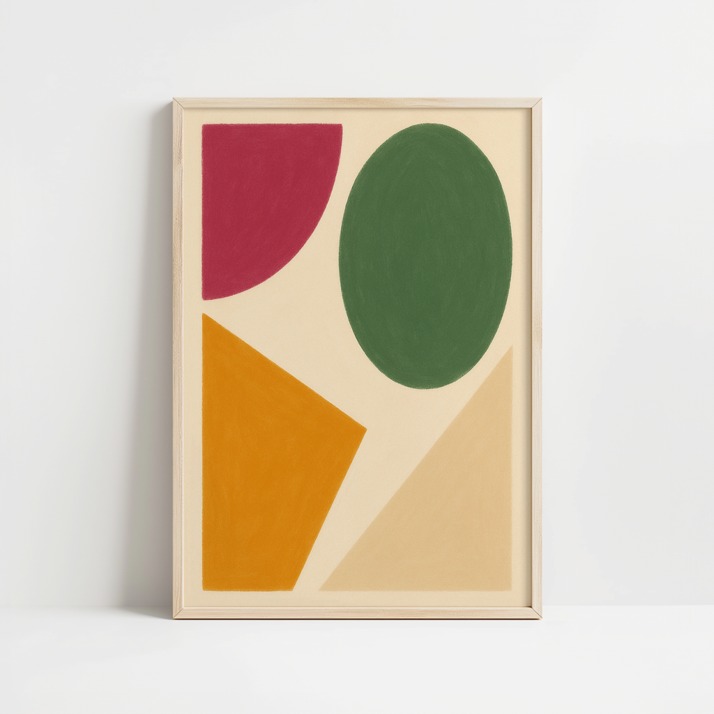 Modern Shapes Abstract Print