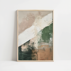 Modern Green Beige Earthy No.2 Print