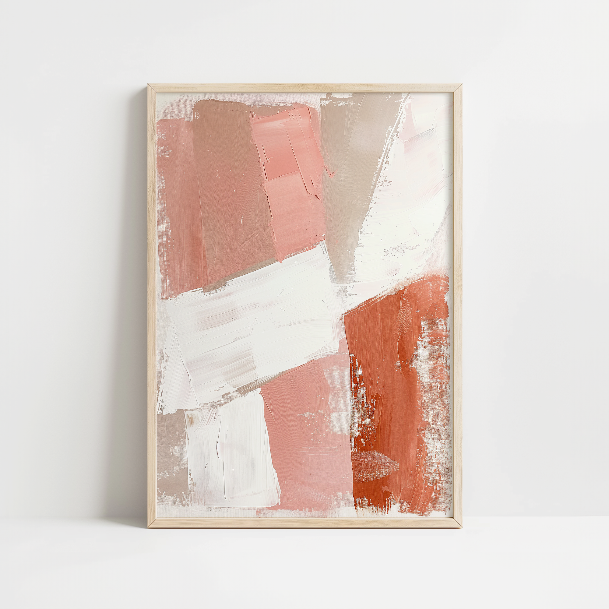 Peach Terracotta Color Calm Print