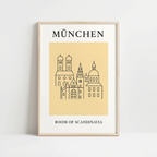 München Minimalist City & Travel Print