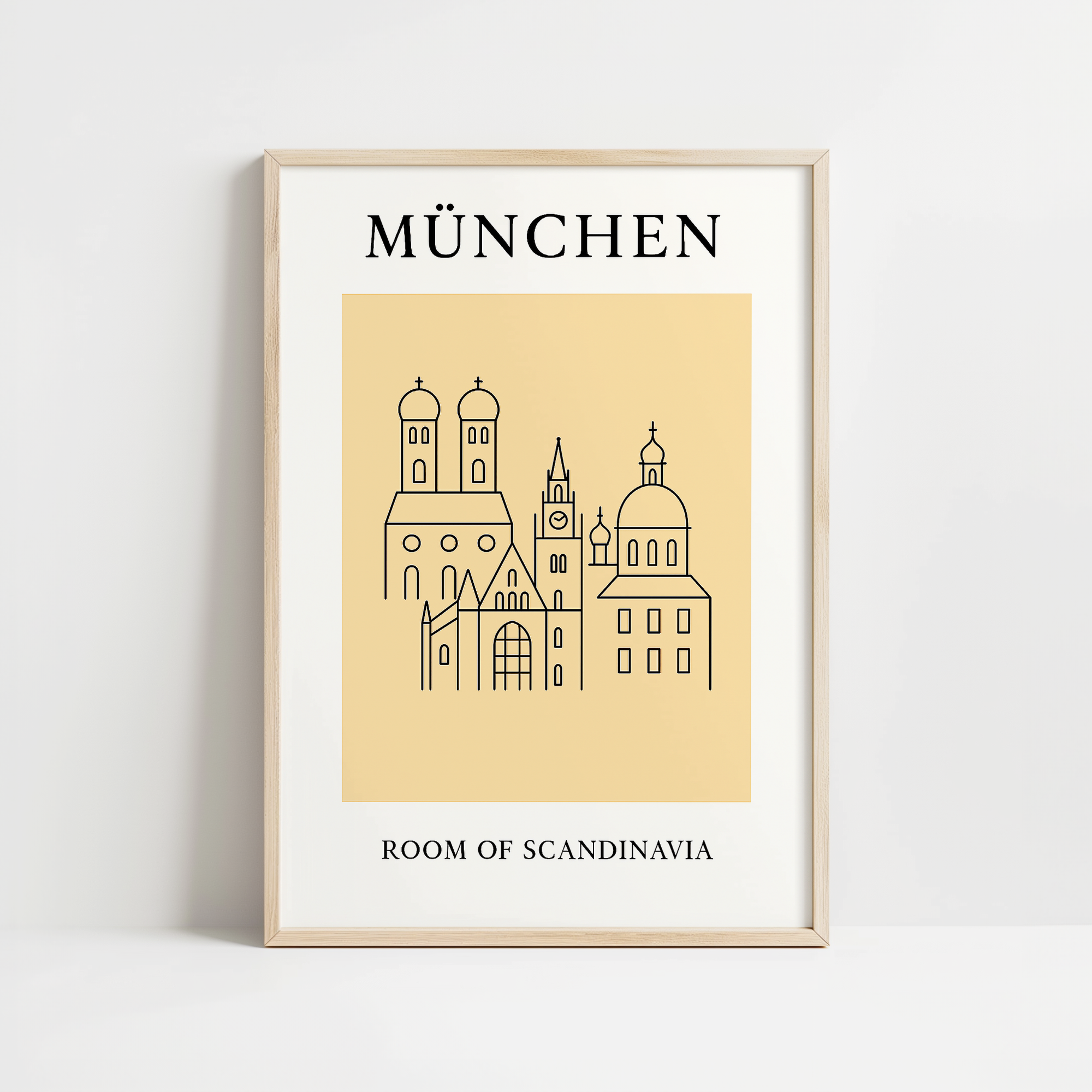 München Minimalist City & Travel Print