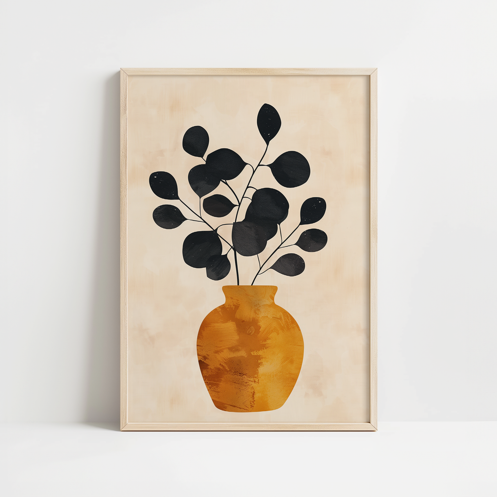 Burnt Orange Vase Print