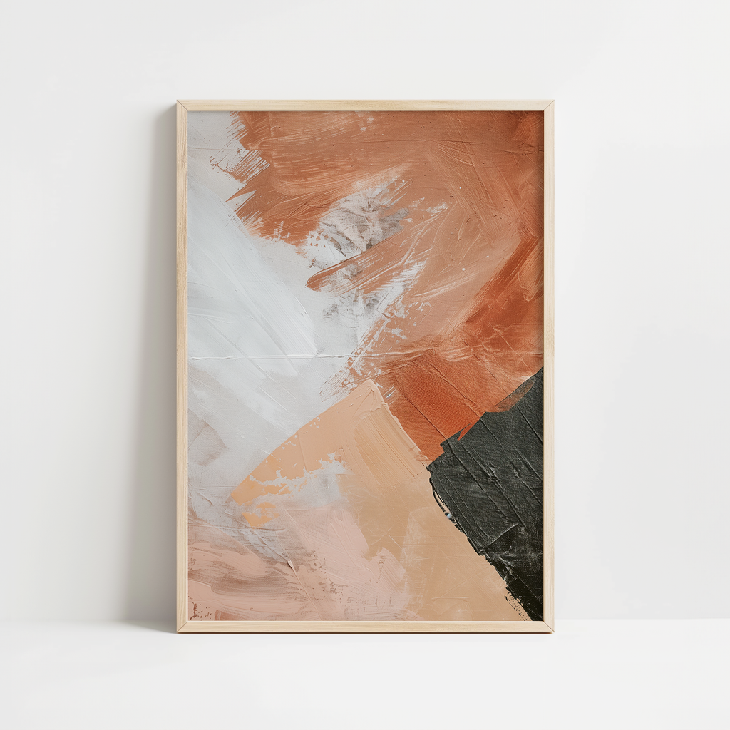 Brush Texture Warm Tones Print