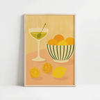 Cocktail & Citrus Bowl Print