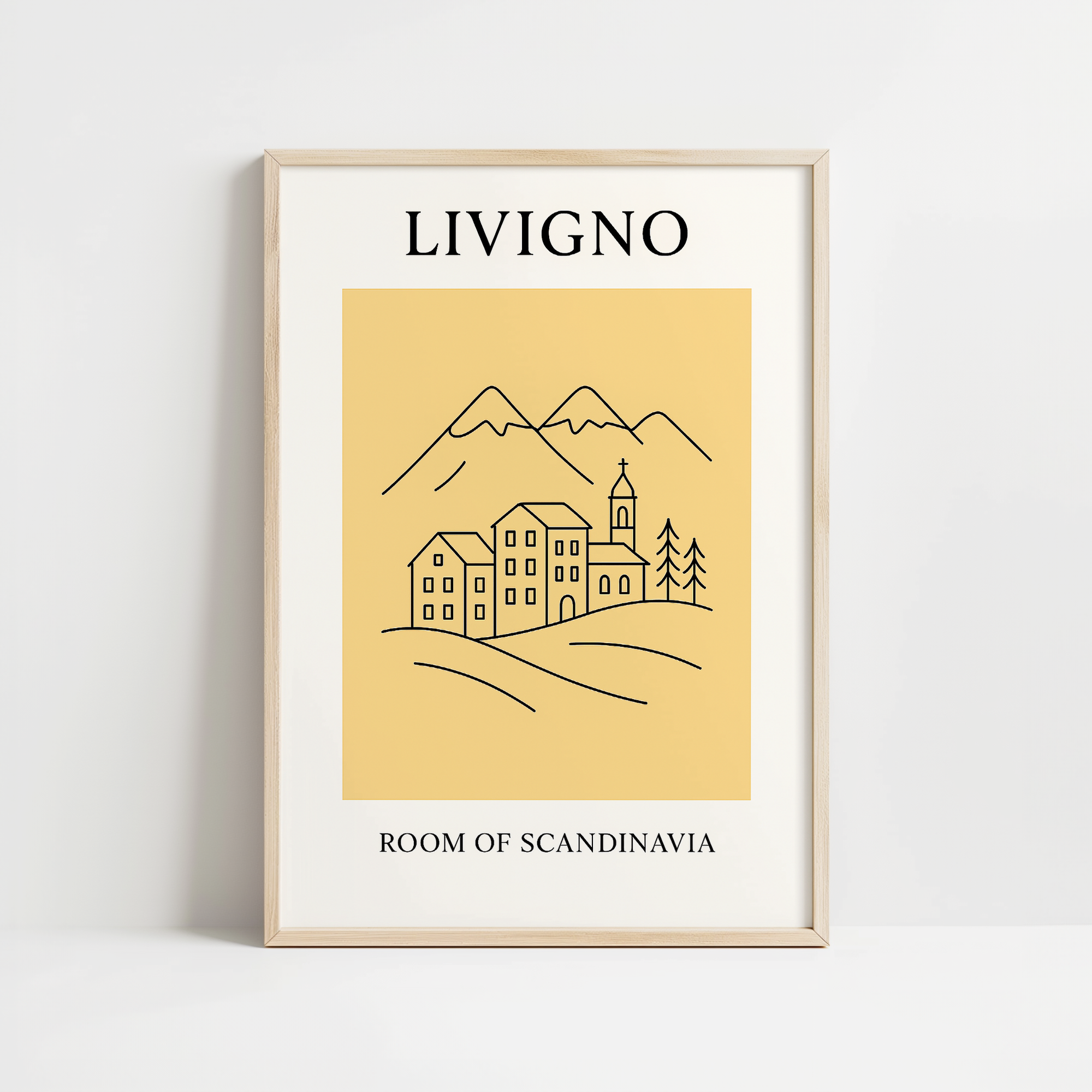 Livigno Minimalist City & Travel Print