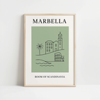 Marbella Minimalist City & Travel Print