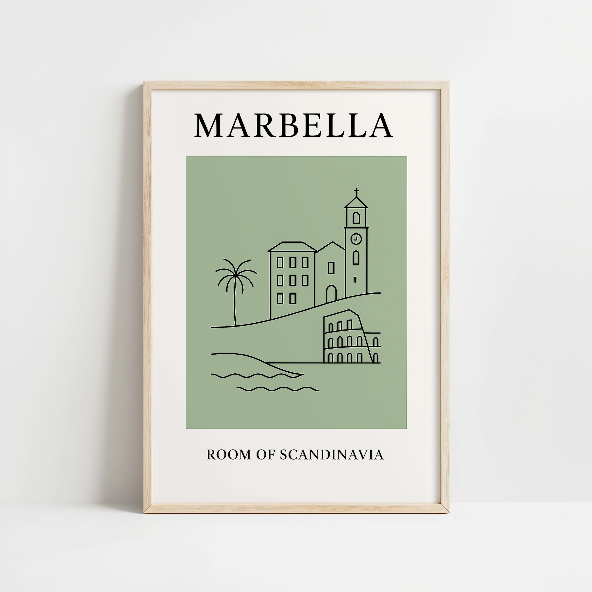 Marbella Minimalist City & Travel Print