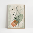 Green Terracotta Botanical Print