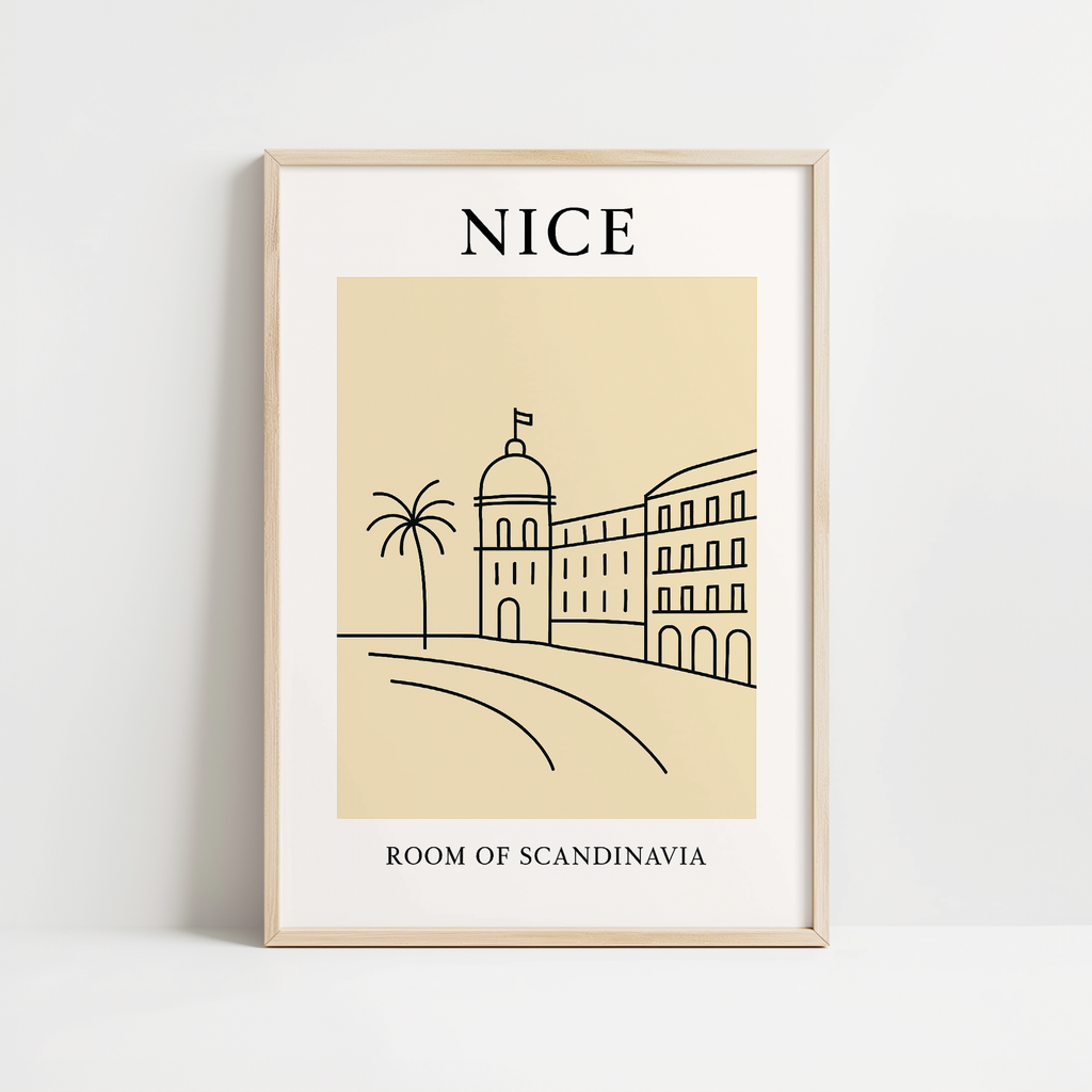 Nice Minimalist City & Travel Print